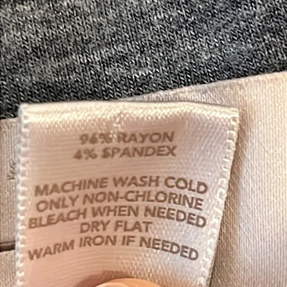 Ann Taylor LOFT Heather Gray Medium Pencil Skirt 24” Length Casual Stretch - Picture 5 of 6